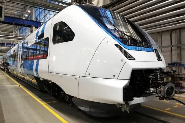 Västtrafiks nya tåg kallat Zefiro Express.